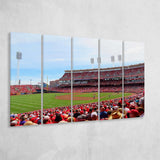 Cincinnati Reds Wall Art Great Americal Ballpark Stadium Canvas Prints,Multi Panels B,Sport Stadium Art Prints, Fan Gift