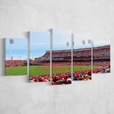 Cincinnati Reds Wall Art Great Americal Ballpark Stadium Canvas Prints,Multi Panels,Sport Stadium Art Prints, Fan Gift