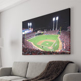 Cincinnati Reds Wall Art Great American Ballpark Stadium Canvas Prints,Sport Stadium Art Prints, Fan Gift, Wall Decor
