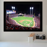 Cincinnati Reds Wall Art Great American Ballpark Stadium Art Prints,Sport Stadium Art Prints, Fan Gift, Wall Decor