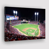Cincinnati Reds Wall Art Great American Ballpark Stadium Canvas Prints,Sport Stadium Art Prints, Fan Gift, Wall Decor