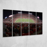 Cinco De Septiembre Stadium, Stadium Canvas, Sport Art, Gift for him, Multi Panels B, Canvas Prints Wall Art Decor