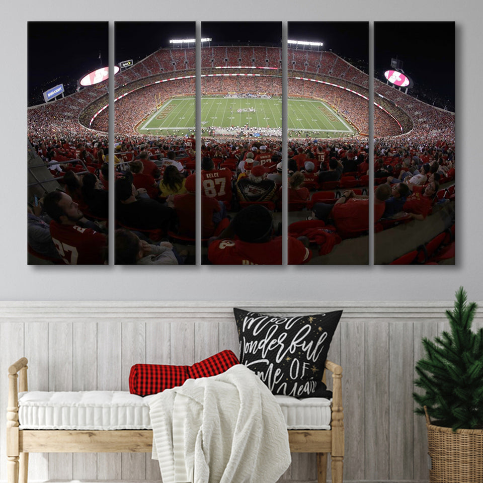 Cinco De Septiembre Stadium, Stadium Canvas, Sport Art, Gift for him, Multi Panels B, Canvas Prints Wall Art Decor