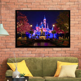 Cinderella Castle Canvas Disney Caste Canvas Art Framed Art Prints Wall Decor - Painting Prints, Framed Picture