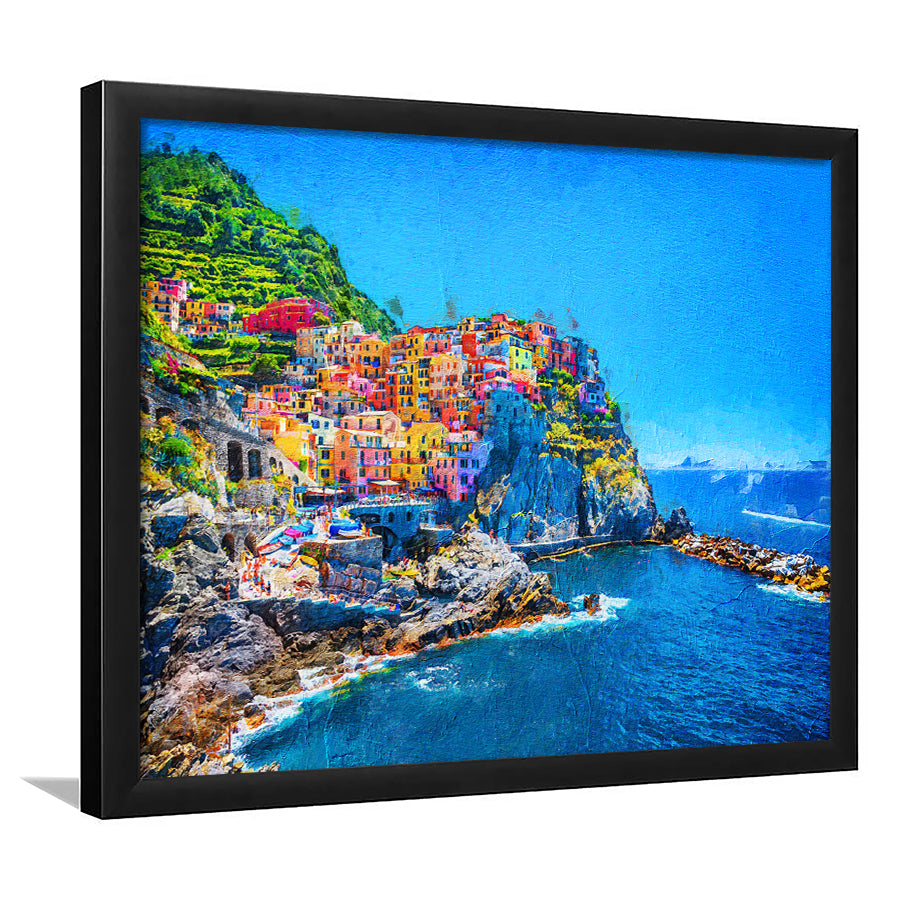 Cinque Terre Cool Framed Art Prints Wall Decor - Painting Prints, Framed Picture, Home Decor