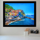 Cinque Terre Cool Framed Art Prints Wall Decor - Painting Prints, Framed Picture, Home Decor