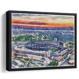 Citi Field Mets Stadium Watercolor, Sport Art Prints Fan Gift, Framed Canvas Prints Wall Art Decor