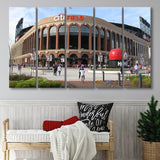 Citi Field Stadium Canvas Prints Stadium New York Mets Wall Art,Multi Panels B,Sport Stadium Art Prints, Fan Gift
