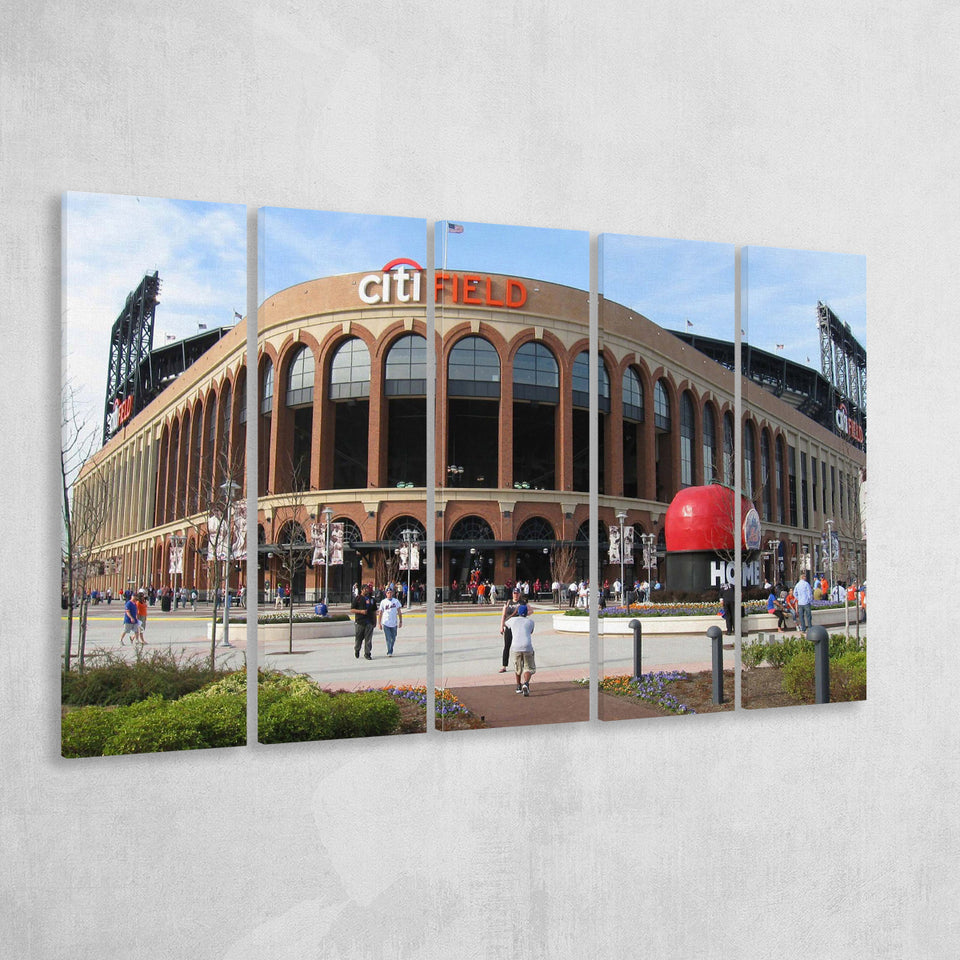 Citi Field Stadium Canvas Prints Stadium New York Mets Wall Art,Multi Panels B,Sport Stadium Art Prints, Fan Gift