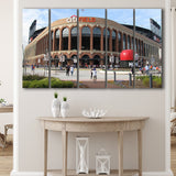 Citi Field Stadium Canvas Prints Stadium New York Mets Wall Art,Multi Panels B,Sport Stadium Art Prints, Fan Gift