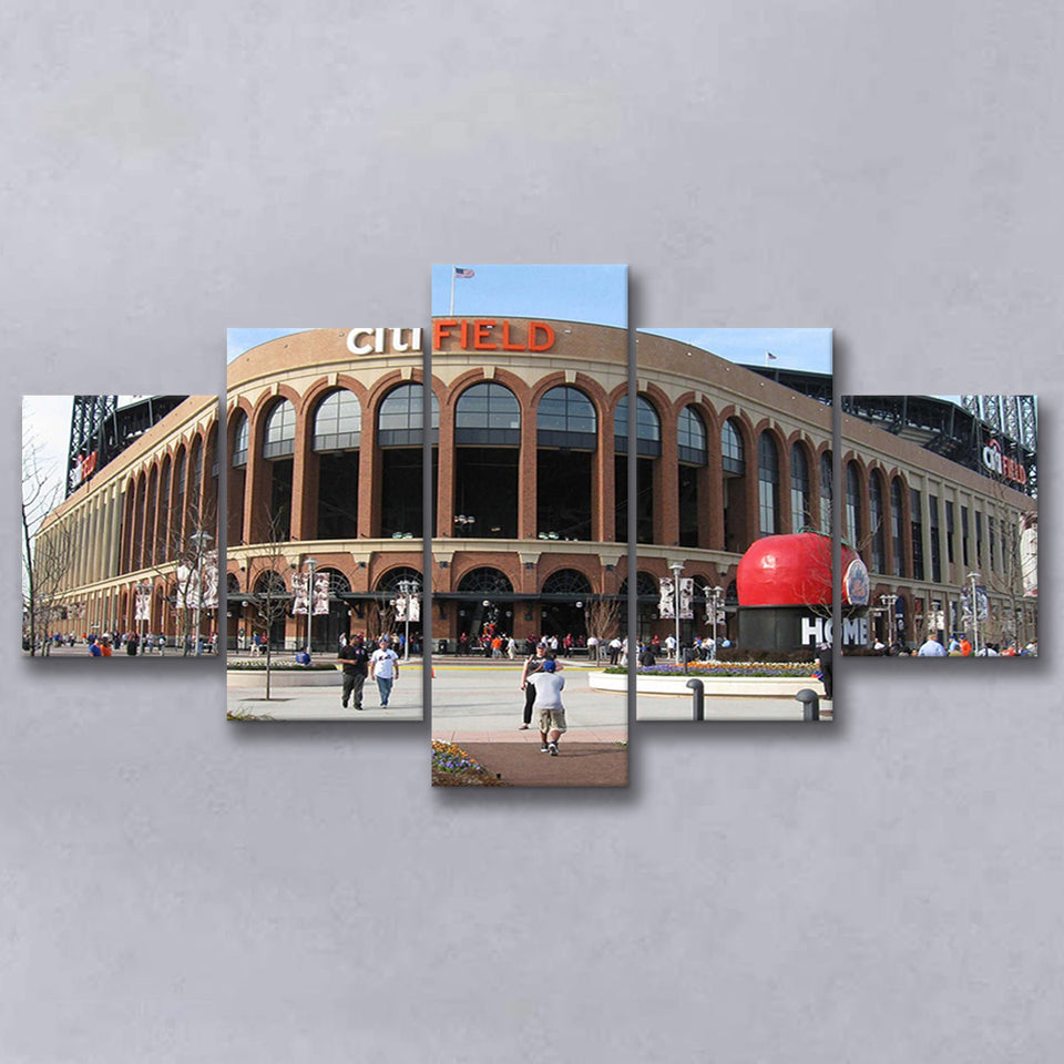 Citi Field Stadium Canvas Prints Stadium New York Mets Wall Art,Multi Panels,Sport Stadium Art Prints, Fan Gift