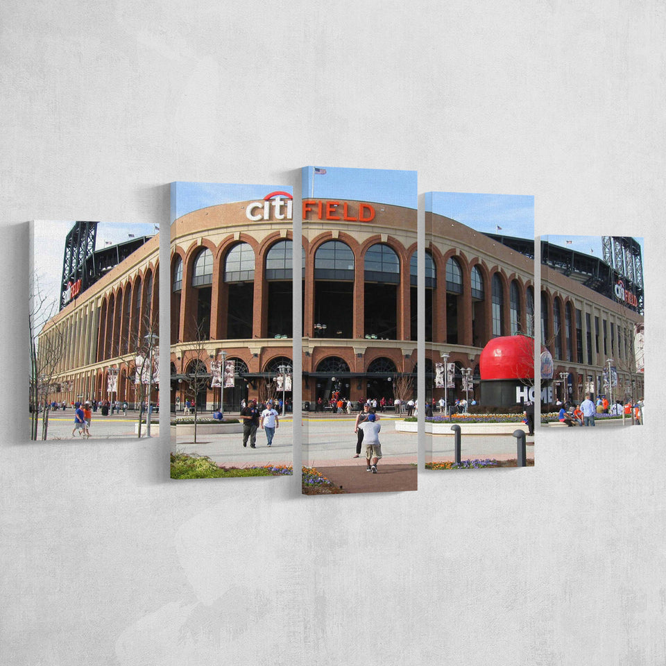 Citi Field Stadium Canvas Prints Stadium New York Mets Wall Art,Multi Panels,Sport Stadium Art Prints, Fan Gift