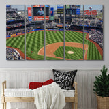 Citi Field Center, Stadium Canvas, Sport Art, Gift for him, Multi Panels B, Canvas Prints Wall Art Decor