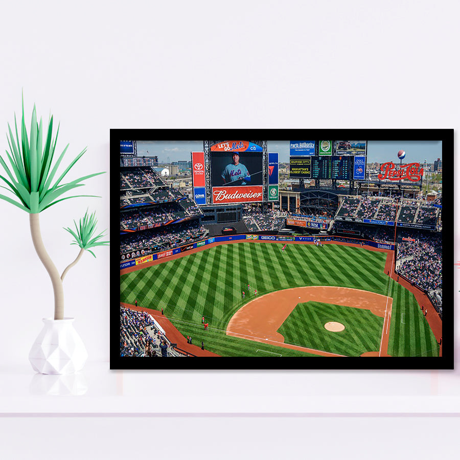 Citi Field Center, Stadium Canvas, Sport Art, Gift for him, Framed Art Prints Wall Art Decor, Framed Picture