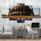Citi Field Outside View, Stadium Canvas, Sport Art, Large Canvas, Multi Panels, Canvas Prints Wall Art Decor