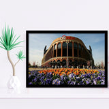 Citi Field Outside View, Stadium Canvas, Sport Art, Gift for him, Framed Art Prints Wall Art Decor, Framed Picture