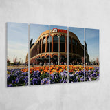 Citi Field Outside View, Stadium Canvas, Sport Art, Gift for him, Multi Panels B, Canvas Prints Wall Art Decor