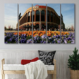 Citi Field Outside View, Stadium Canvas, Sport Art, Gift for him, Multi Panels B, Canvas Prints Wall Art Decor