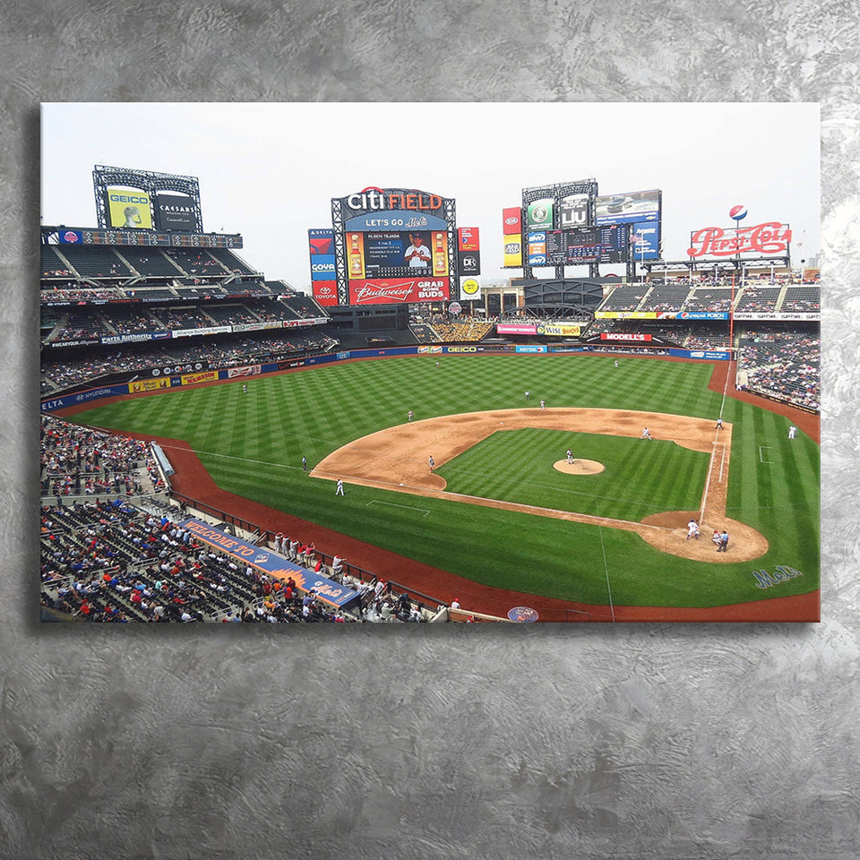Citi Field Baseball Stadium Print, New York Mets Baseball