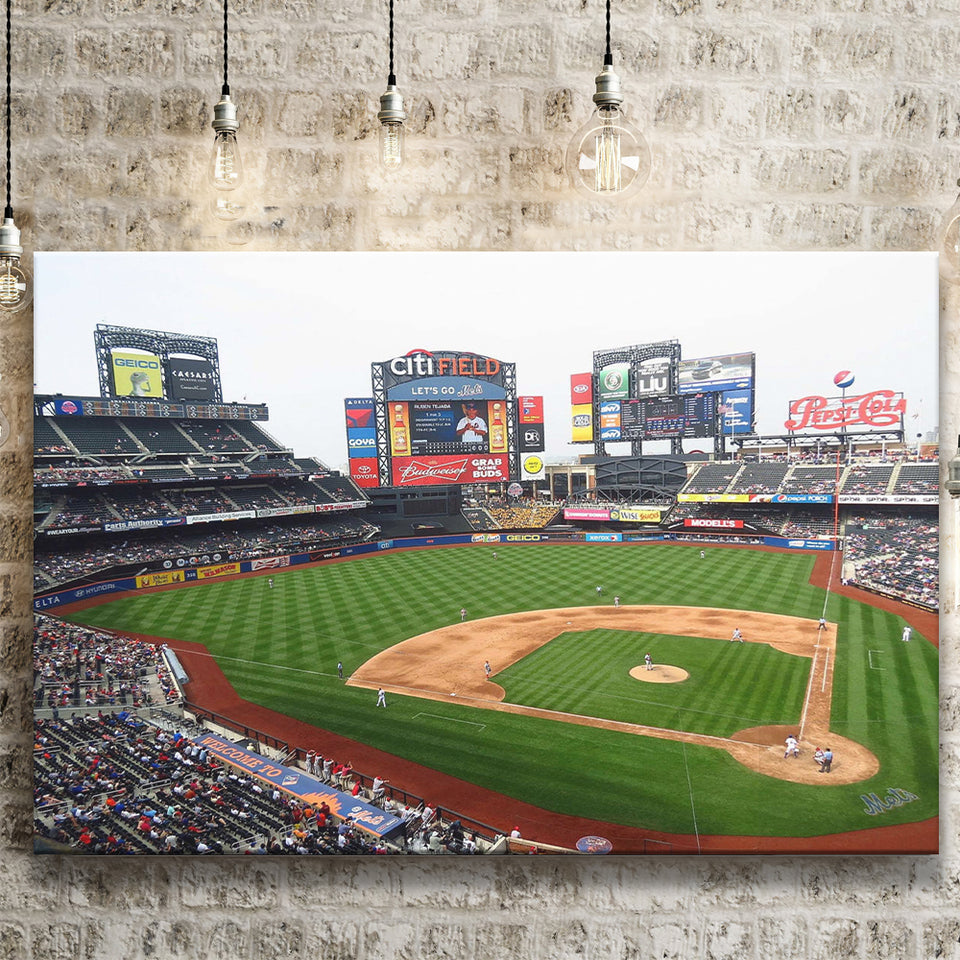 Citi Field Poster New York Mets Stadium Wall,Sport Stadium Art Prints, Fan Gift, Wall Decor