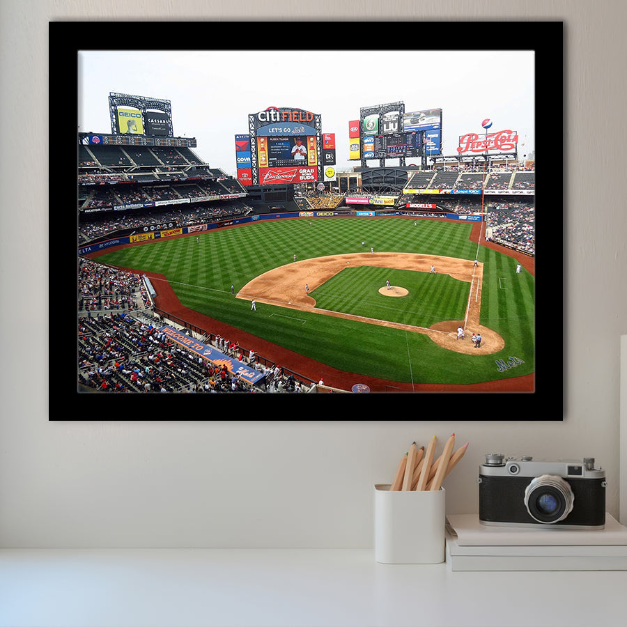 Citi Field Baseball Stadium Print, New York Mets Baseball