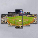 Citi Field Stadium Canvas Prints New York Mets Wall Art,Multi Panels,Sport Stadium Art Prints, Fan Gift