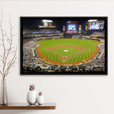 Citi Field Stadium Framed Canvas Prints New York Mets Wall Art,Sport Stadium Art Prints, Fan Gift