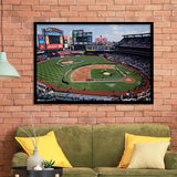 Citi Field Stadium Opening Day, Stadium Canvas, Sport Art, Gift for him, Framed Art Prints Wall Art Decor, Framed Picture