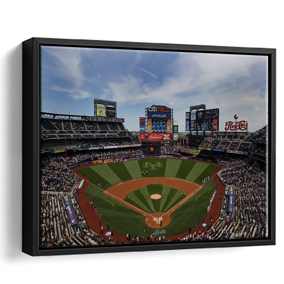Citi Field Stadium, Stadium Canvas, Sport Art, Gift for him, Framed Canvas Prints Wall Art Decor, Framed Picture
