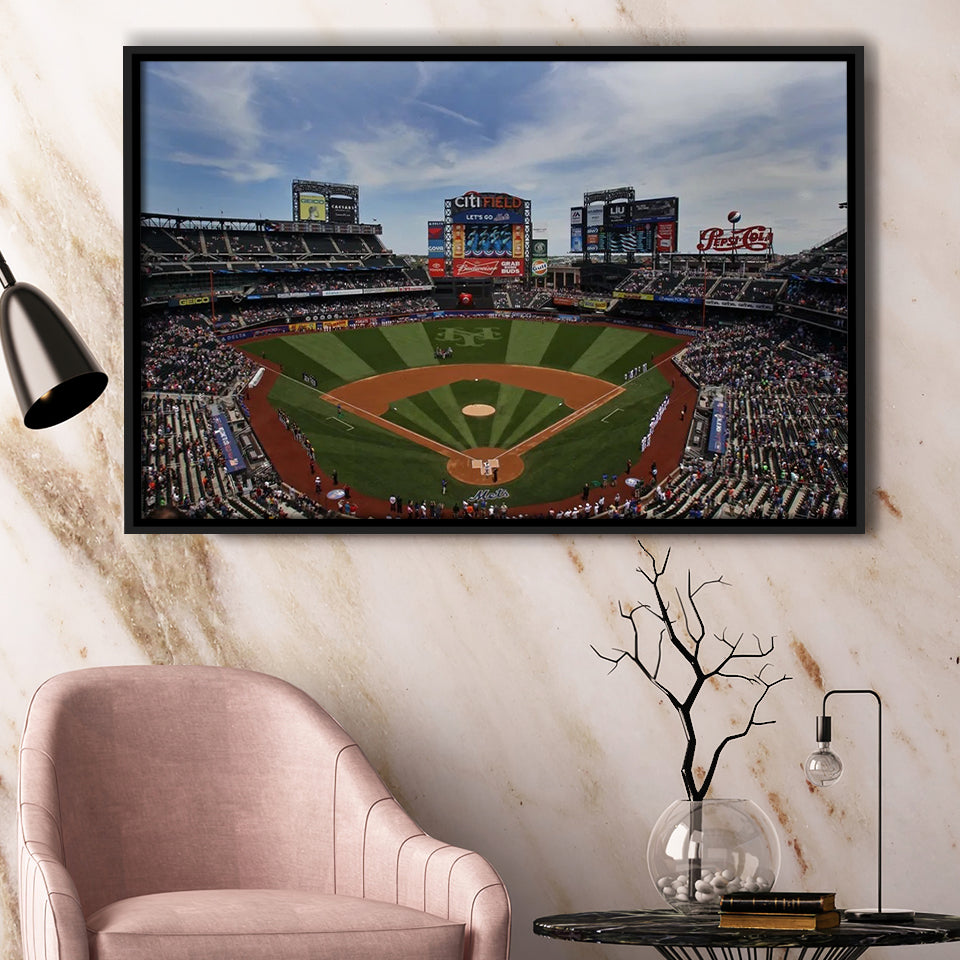 Citi Field Stadium, Stadium Canvas, Sport Art, Gift for him, Framed Canvas Prints Wall Art Decor, Framed Picture