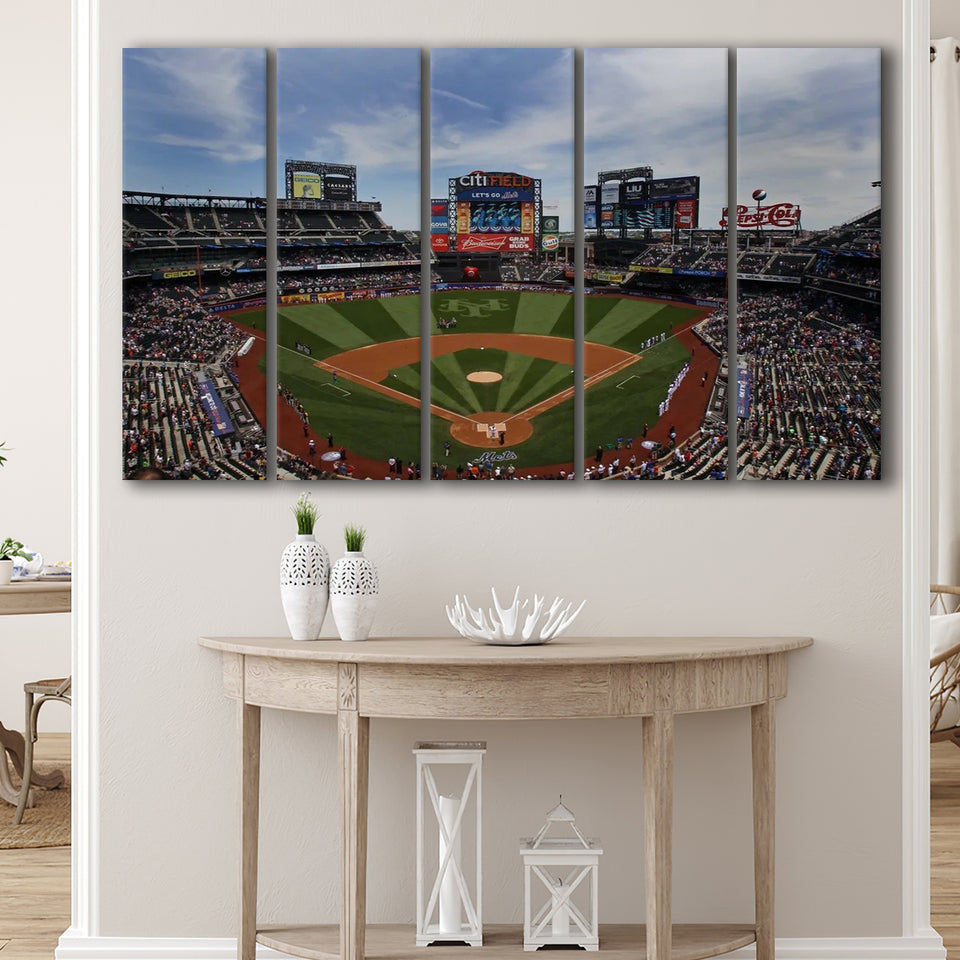 Citi Field Stadium, Stadium Canvas, Sport Art, Gift for him, Multi Panels B, Canvas Prints Wall Art Decor
