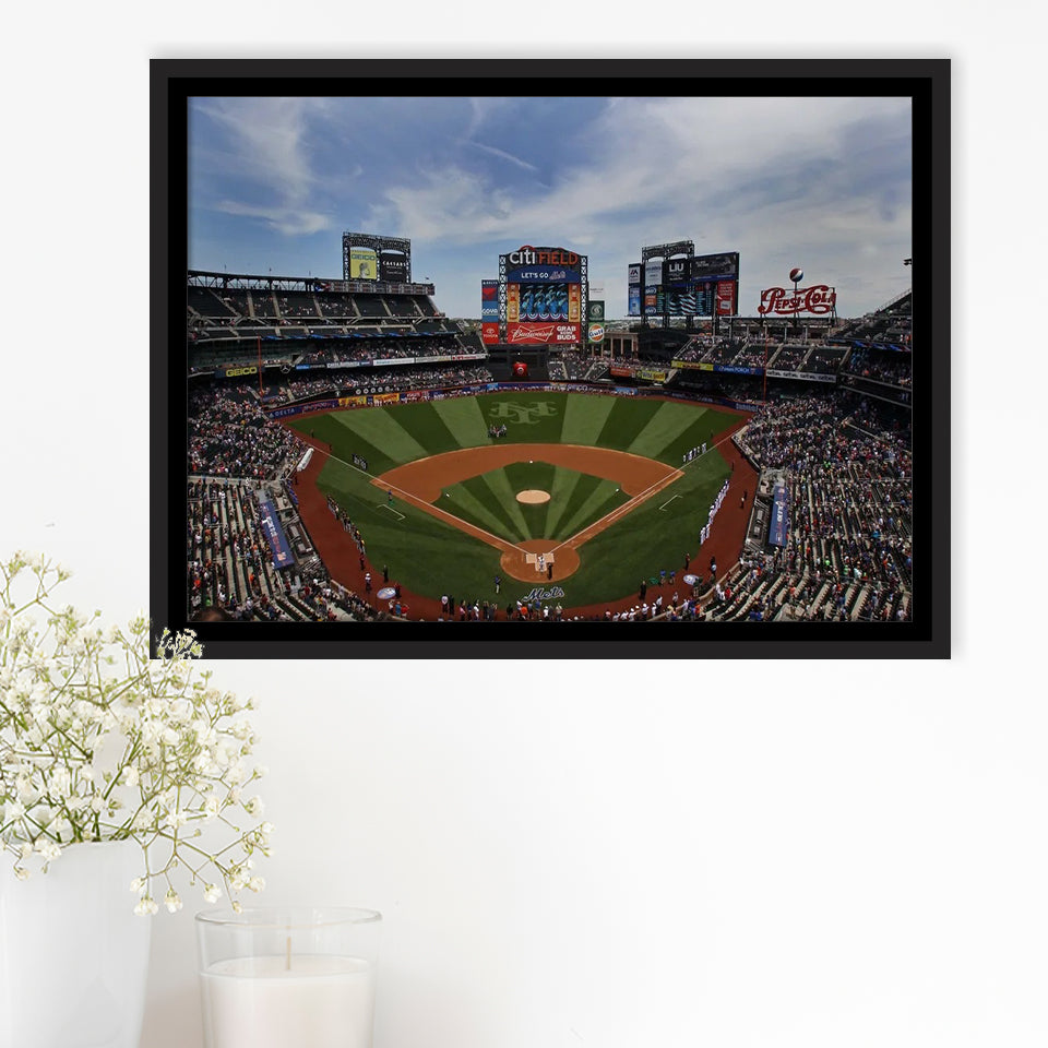 Citi Field Stadium, Stadium Canvas, Sport Art, Gift for him, Framed Canvas Prints Wall Art Decor, Framed Picture