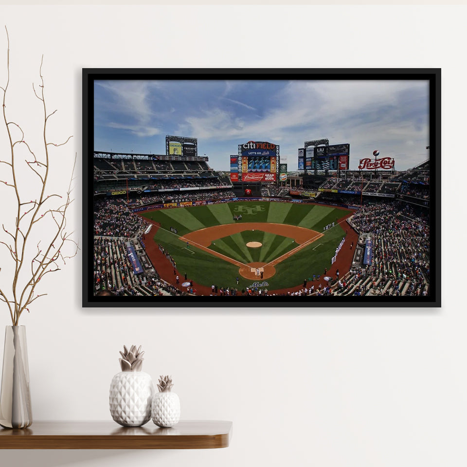 Citi Field Stadium, Stadium Canvas, Sport Art, Gift for him, Framed Canvas Prints Wall Art Decor, Framed Picture