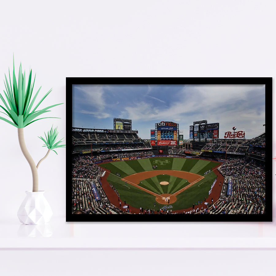 Citi Field Stadium, Stadium Canvas, Sport Art, Gift for him, Framed Art Prints Wall Art Decor, Framed Picture
