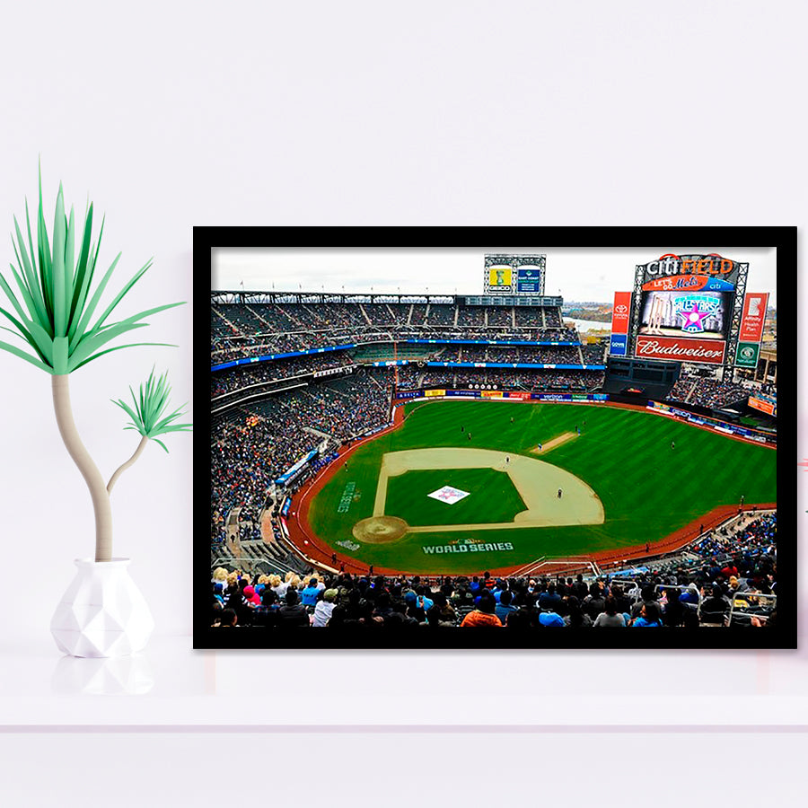 Citi Field in New York City, Stadium Canvas, Sport Art, Gift for him, Framed Art Prints Wall Art Decor, Framed Picture