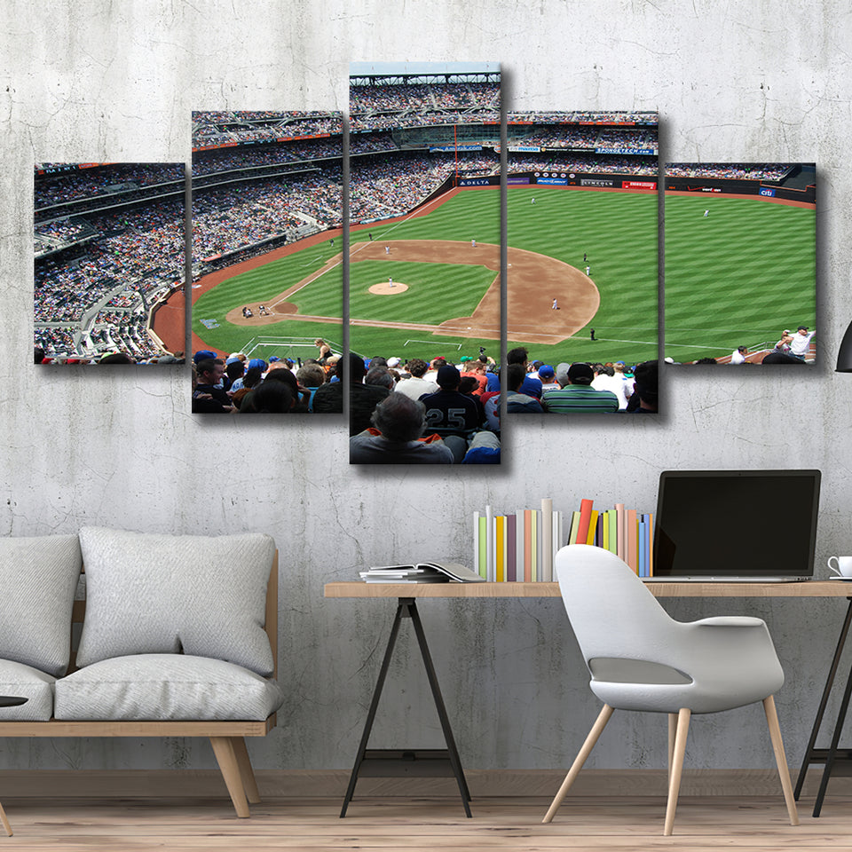 Citi Field in Ny, Stadium Canvas, Sport Art, Large Canvas, Multi Panels, Canvas Prints Wall Art Decor