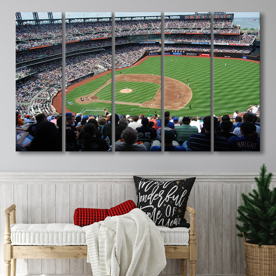 Citi Field in Ny, Stadium Canvas, Sport Art, Gift for him, Multi Panels B, Canvas Prints Wall Art Decor