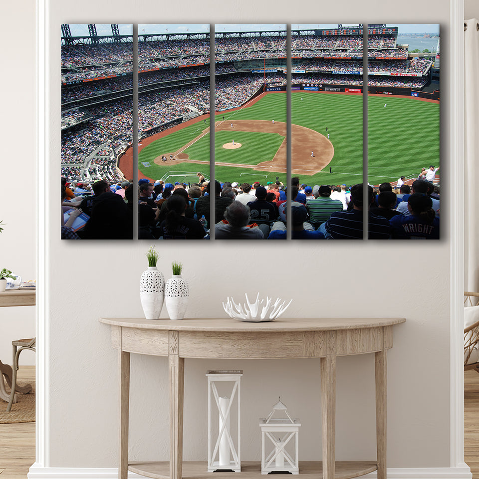 Citi Field in Ny, Stadium Canvas, Sport Art, Gift for him, Multi Panels B, Canvas Prints Wall Art Decor