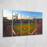 Citizens Bank Park, Stadium Canvas, Sport Art, Gift for him,100 Multi Panels B, Canvas Prints Wall Art Decor