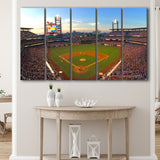 Citizens Bank Park, Stadium Canvas, Sport Art, Gift for him,100 Multi Panels B, Canvas Prints Wall Art Decor