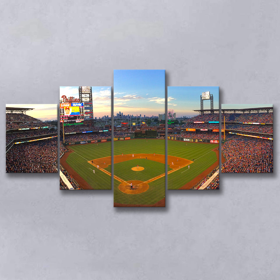 Citizens Bank Park, Stadium Canvas, Sport Art, Large Canvas,V1 Multi Panels, Canvas Prints Wall Art Decor