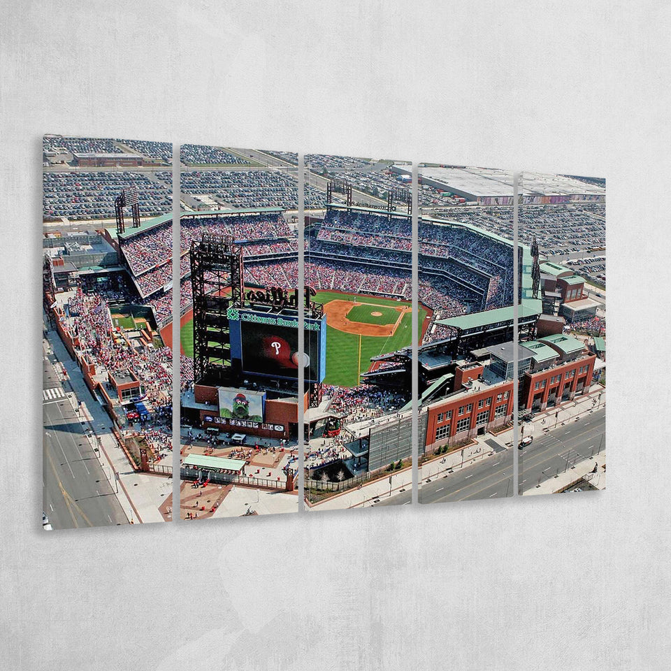 Citizens Bank Park, Stadium Canvas, Sport Art, Gift for him, Multi Panels B, Canvas Prints Wall Art Decor