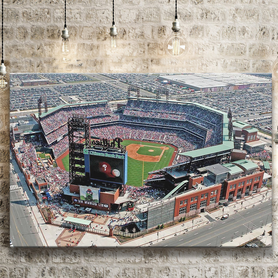 Citizens Bank Park, Stadium Canvas, Sport Art, Gift for him, Fan Gift, Canvas Prints Wall Art Decor