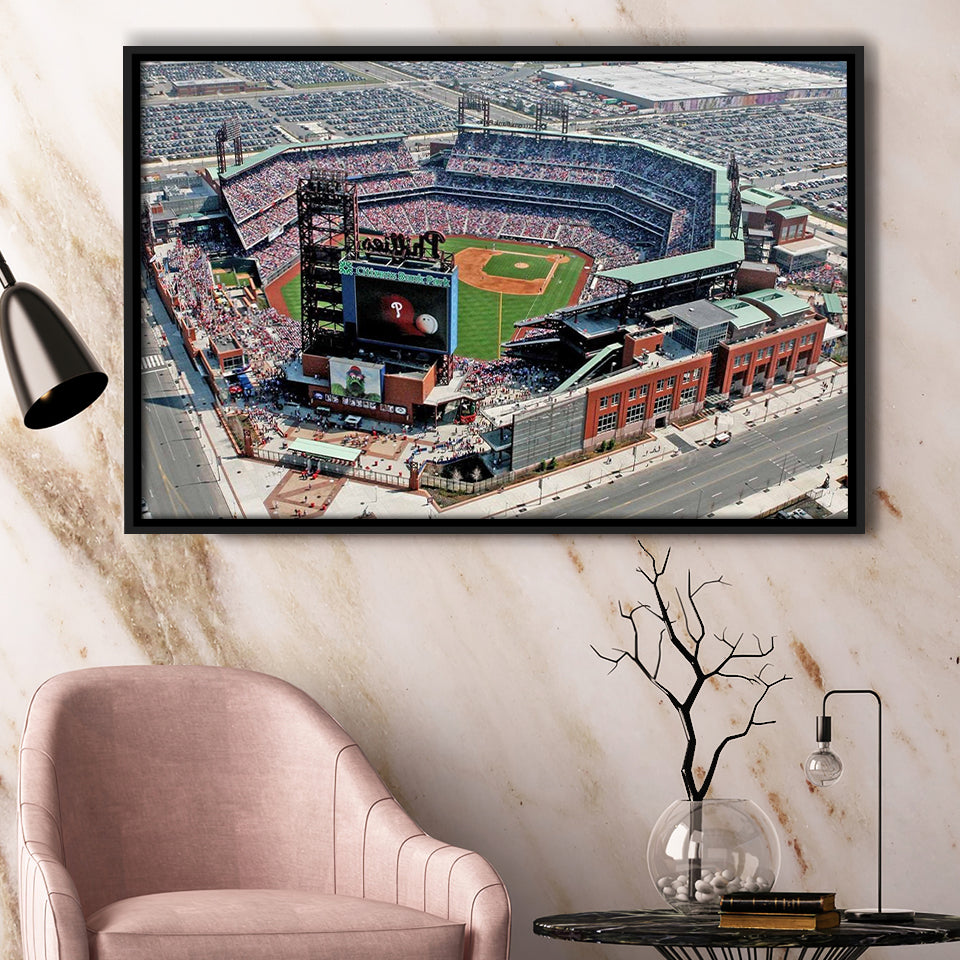 Citizens Bank Park, Stadium Canvas, Sport Art, Gift for him, Framed Canvas Prints Wall Art Decor, Framed Picture