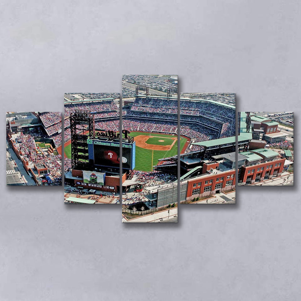 Citizens Bank Park, Stadium Canvas, Sport Art, Large Canvas, Multi Panels, Canvas Prints Wall Art Decor