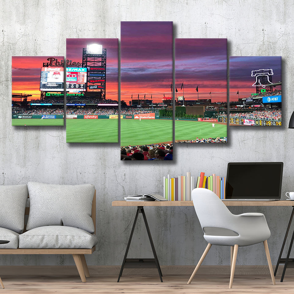 Citizens Bank Park Stadium, Stadium Canvas, Sport Art, Large Canvas, Multi Panels, Canvas Prints Wall Art Decor
