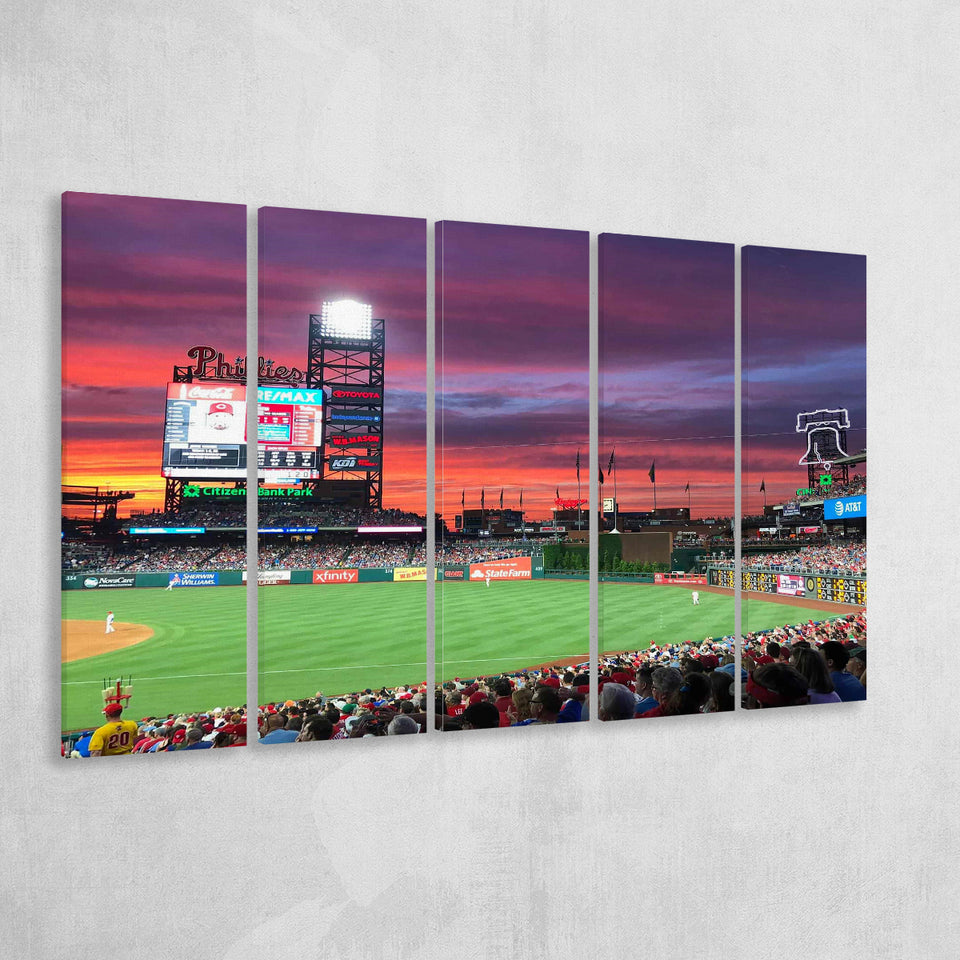 Citizens Bank Park Stadium, Stadium Canvas, Sport Art, Gift for him, Multi Panels B, Canvas Prints Wall Art Decor