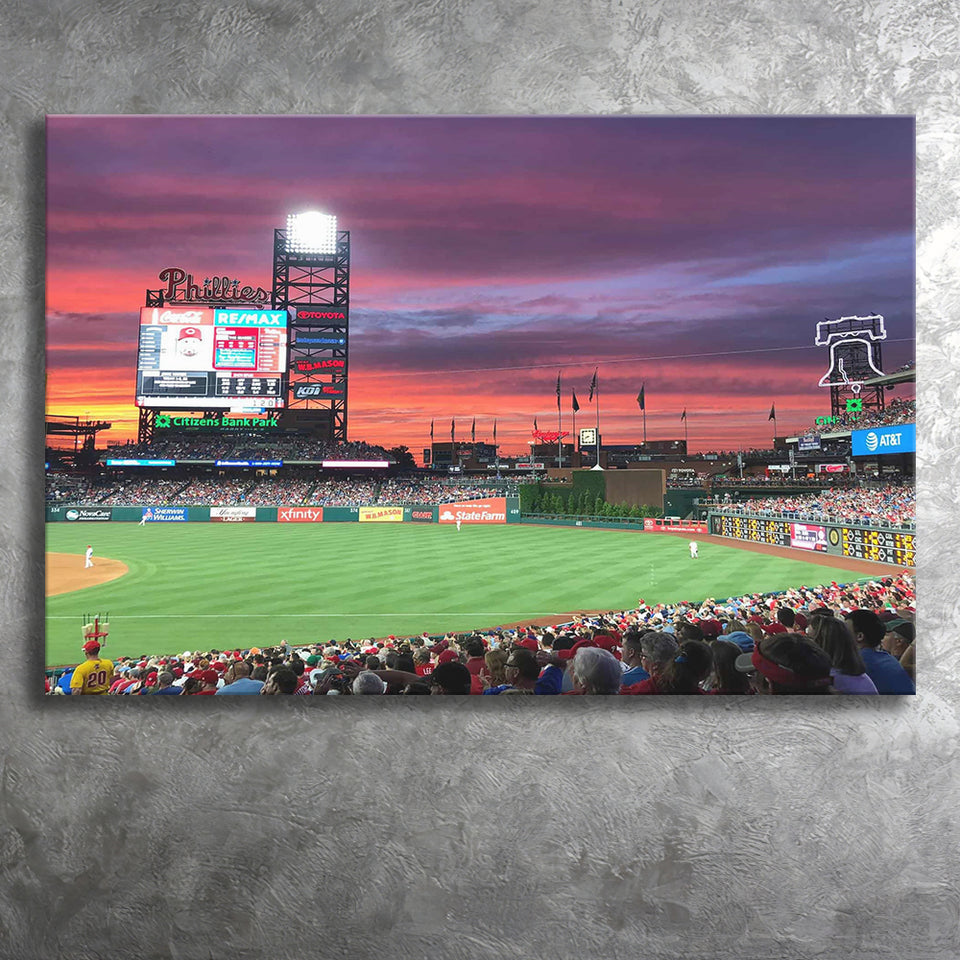 Citizens Bank Park Stadium, Stadium Canvas, Sport Art, Gift for him, Fan Gift, Canvas Prints Wall Art Decor