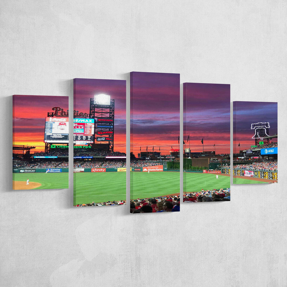 Citizens Bank Park Stadium, Stadium Canvas, Sport Art, Large Canvas, Multi Panels, Canvas Prints Wall Art Decor