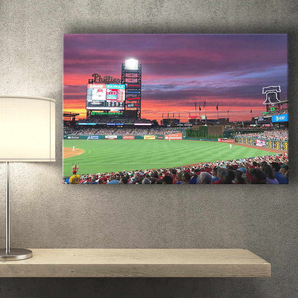 Citizens Bank Park Stadium, Stadium Canvas, Sport Art, Gift for him, Fan Gift, Canvas Prints Wall Art Decor
